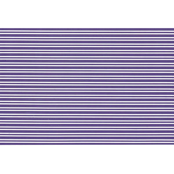Purple stripes on white