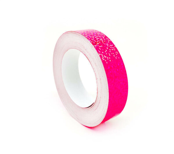 1" x 60' Fl Pink Sequin Tape - Hula Hoop Tape